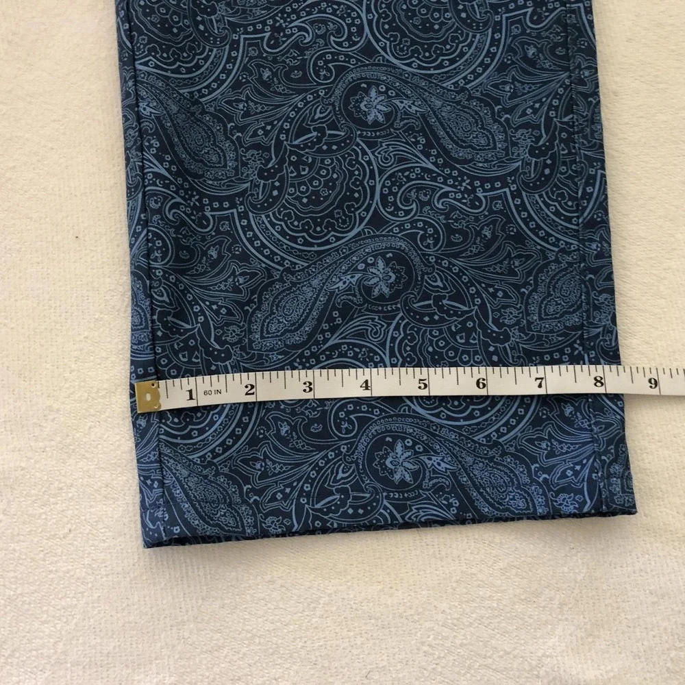 Peter Millar Pants Mens 42x29 Blue Crown Sport Paisley Golf Stretch Performance